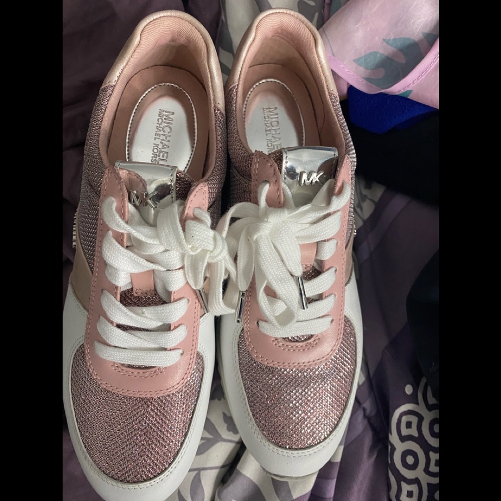 Michael Kors pink sneakers